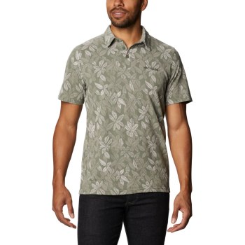 Columbia Muške Polo Majice - Broadleaf Canopy Sive Zelene | SEMZ-91406